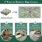 Washable Area Rug for Living Room Boho