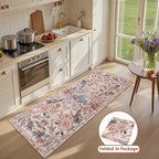 Washable Area Rug for Living Room Boho