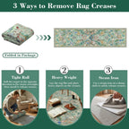 Washable Area Rug for Living Room Boho
