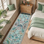 Washable Area Rug for Living Room Boho