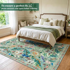 Washable Area Rug for Living Room Boho