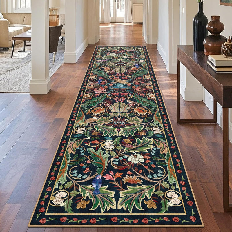 Washable Area Rug for Living Room Boho