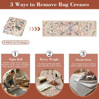 Washable Area Rug for Living Room Boho