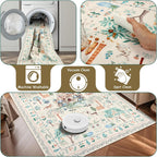 Washable Area Rug for Living Room Boho