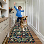 Washable Area Rug for Living Room Boho
