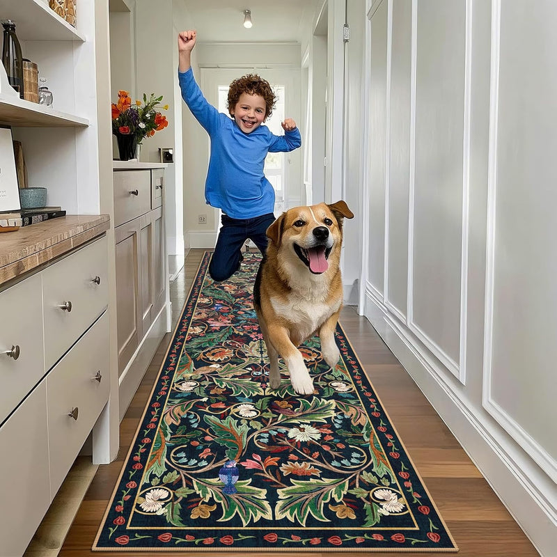 Washable Area Rug for Living Room Boho