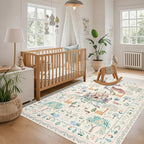 Washable Area Rug for Living Room Boho