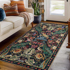Washable Area Rug for Living Room Boho