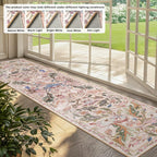 Washable Area Rug for Living Room Boho