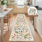 Washable Area Rug for Living Room Boho