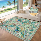 Washable Area Rug for Living Room Boho