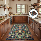 Washable Area Rug for Living Room Boho
