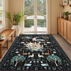 Washable Area Rug for Living Room Boho