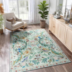 Washable Area Rug for Living Room Boho
