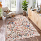 Washable Area Rug for Living Room Boho
