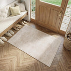 Washable Area Rug Living Room Vintage Neutral