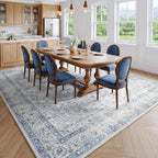 Washable Area Rug Living Room Vintage Neutral