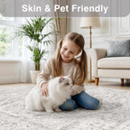 Washable Area Rug Neutral Large Vintage