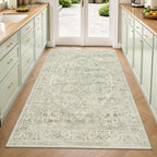 Washable Area Rug Neutral Large Vintage