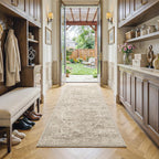 Washable Area Rug Neutral Large Vintage