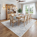Washable Area Rug Neutral Vintage Non