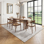 Washable Area Rug Neutral Vintage Non