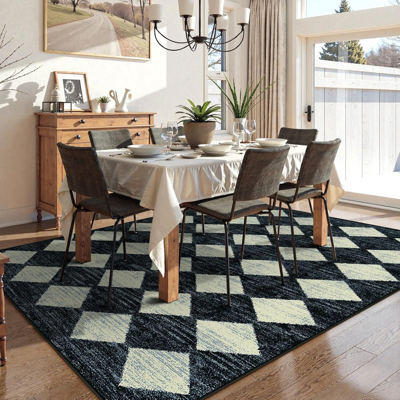 Washable Area Rug Soft Large Bedroom Non