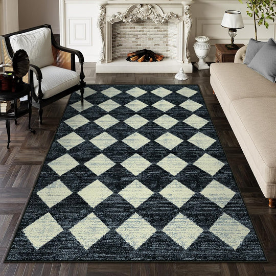 Washable Area Rug Soft Large Bedroom Non