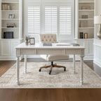 Washable Area Rug Vintage Neutral Distressed