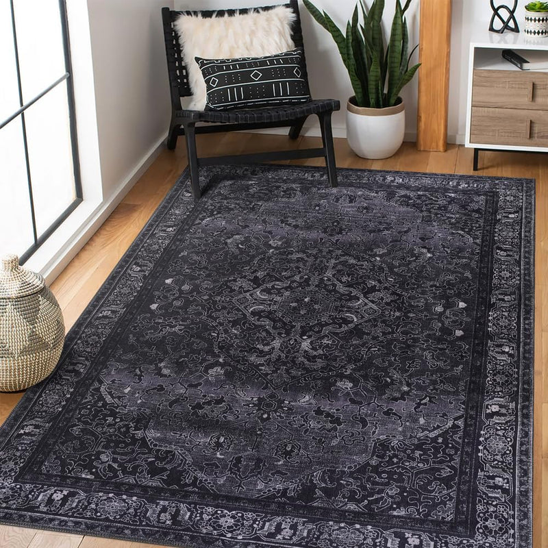 Washable Area Rugs for Living Room Traditional Carpet