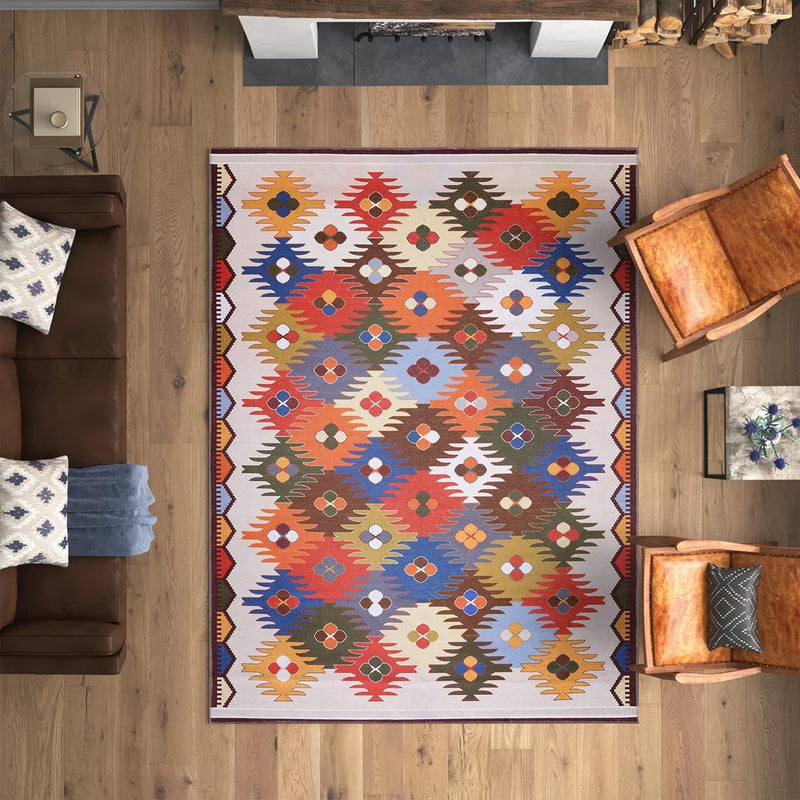Washable Area Rugs for Living Room Traditional Carpet