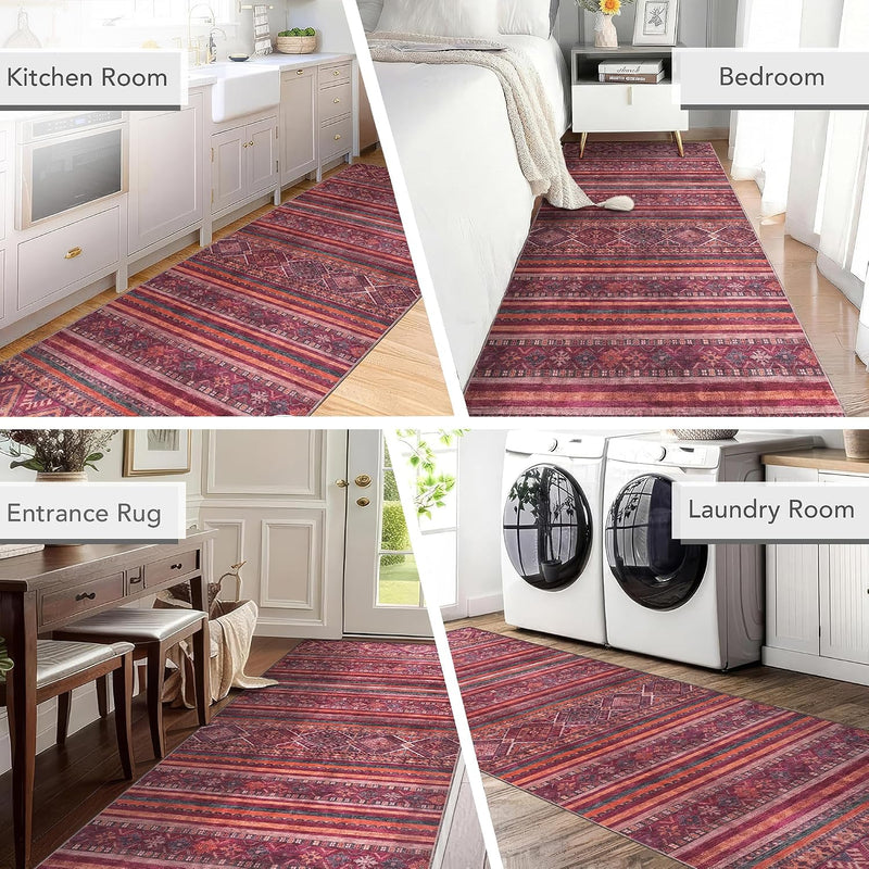 Washable Area Rugs for Living Room Traditional Carpet