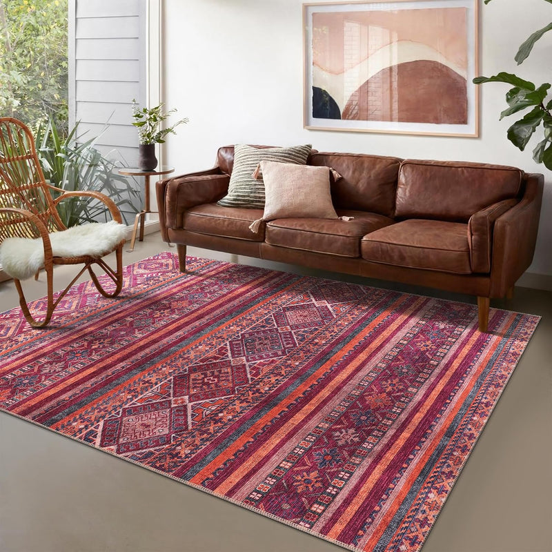 Washable Area Rugs for Living Room Traditional Carpet