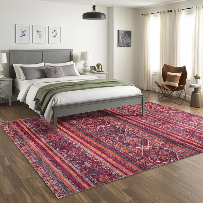Washable Area Rugs for Living Room Traditional Carpet