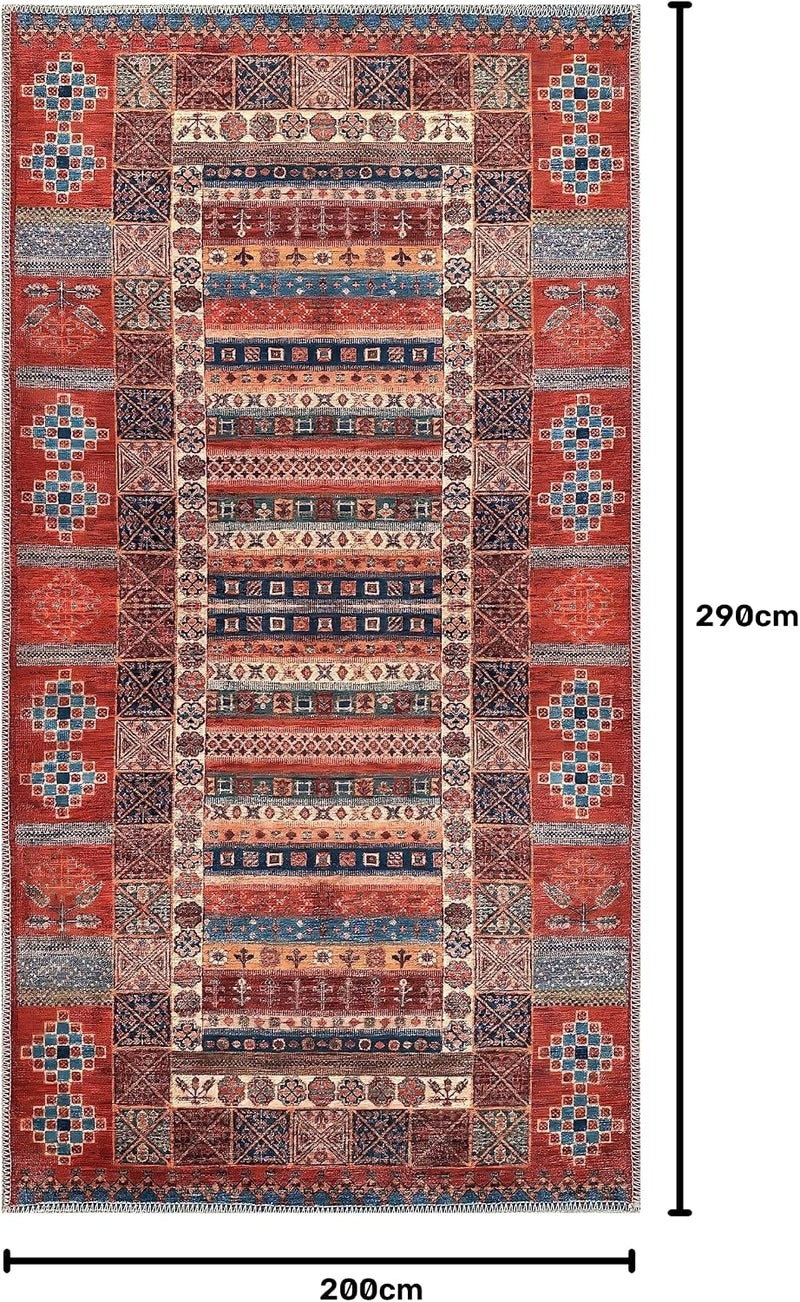 Washable Area Rugs for Living Room Traditional Carpet