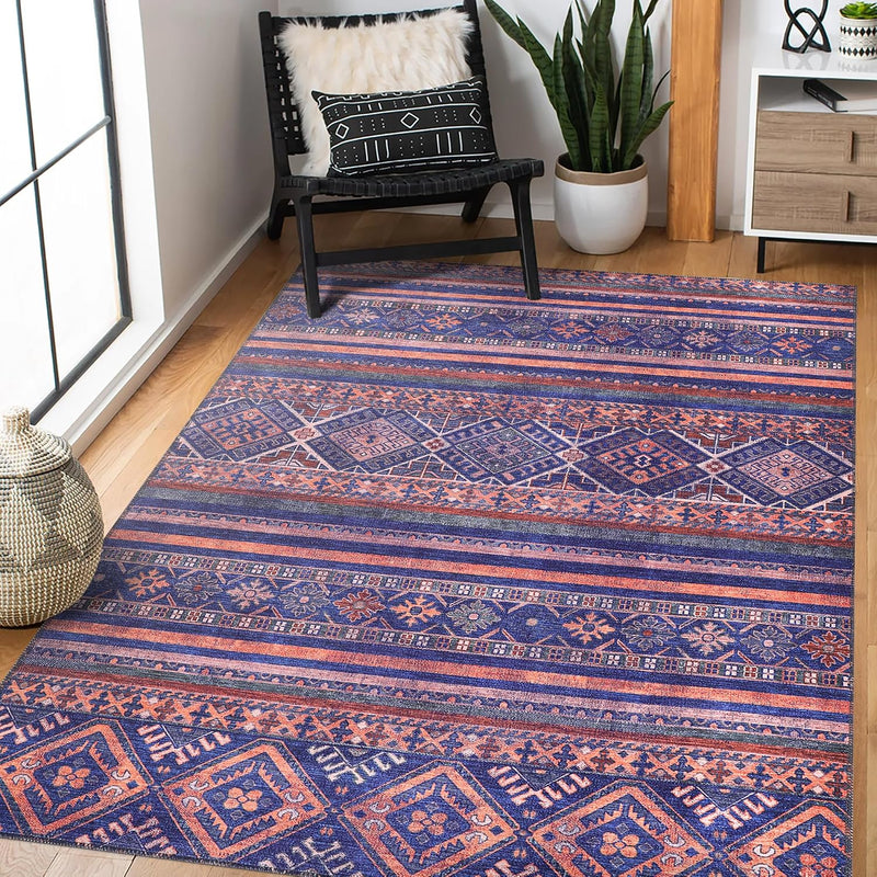 Washable Area Rugs for Living Room Traditional Carpet