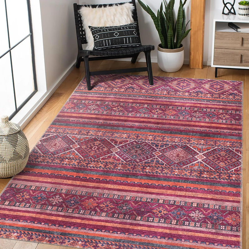 Washable Area Rugs for Living Room Traditional Carpet