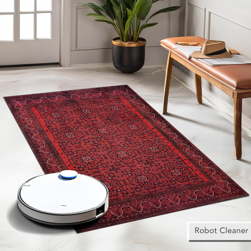 Washable Area Rugs for Living Room Traditional Carpet