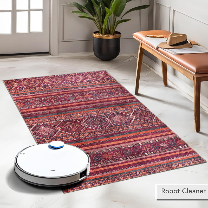 Washable Area Rugs for Living Room Traditional Carpet