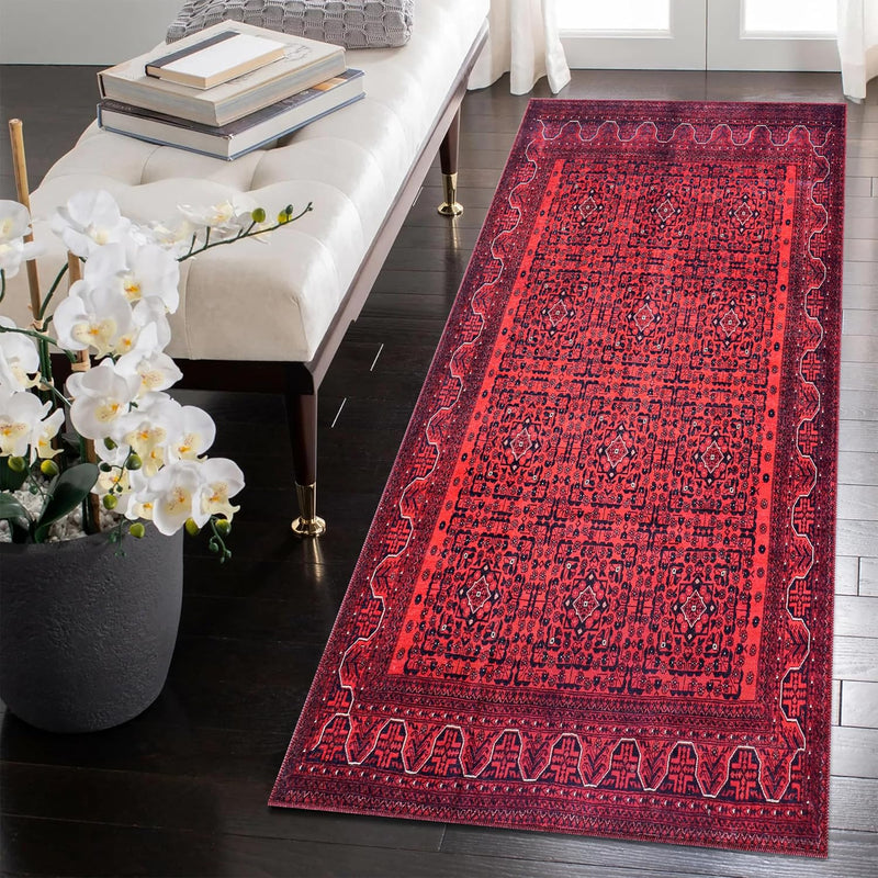 Washable Area Rugs for Living Room Traditional Carpet