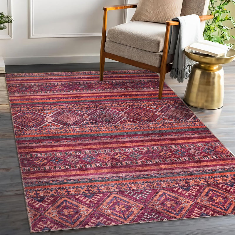 Washable Area Rugs for Living Room Traditional Carpet