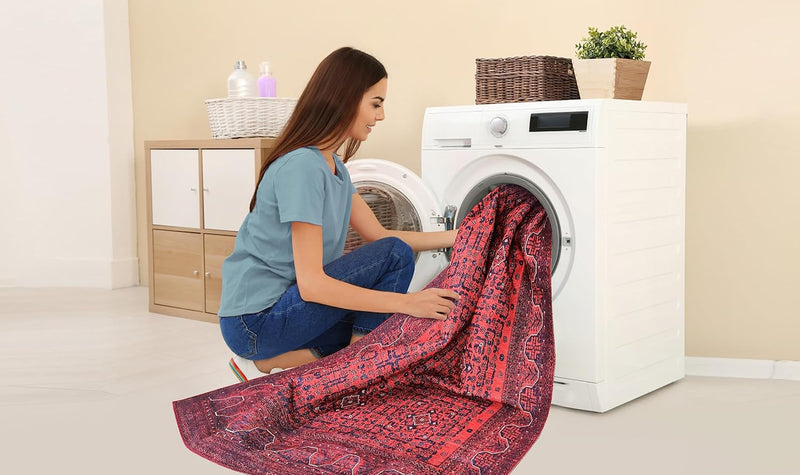 Washable Area Rugs for Living Room Traditional Carpet