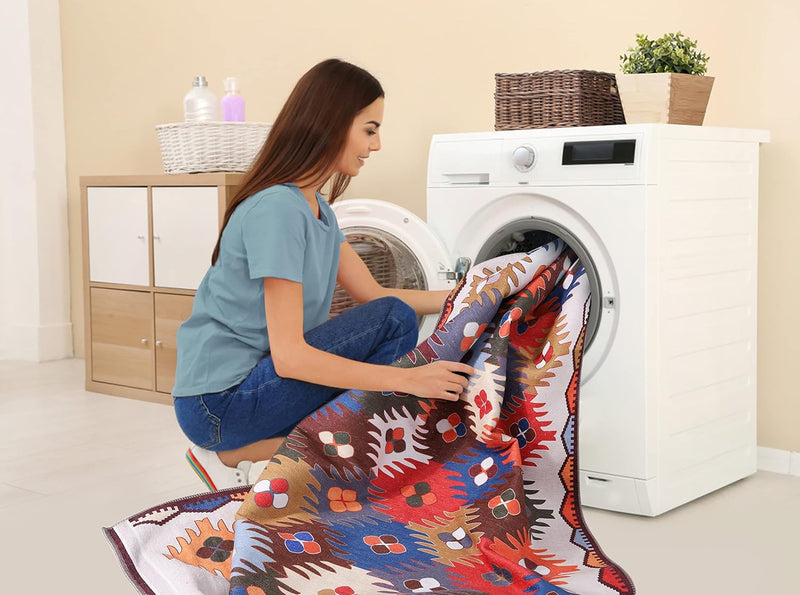 Washable Area Rugs for Living Room Traditional Carpet