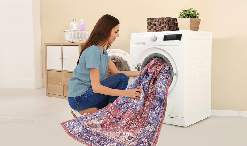 Washable Area Rugs for Living Room Traditional Carpet
