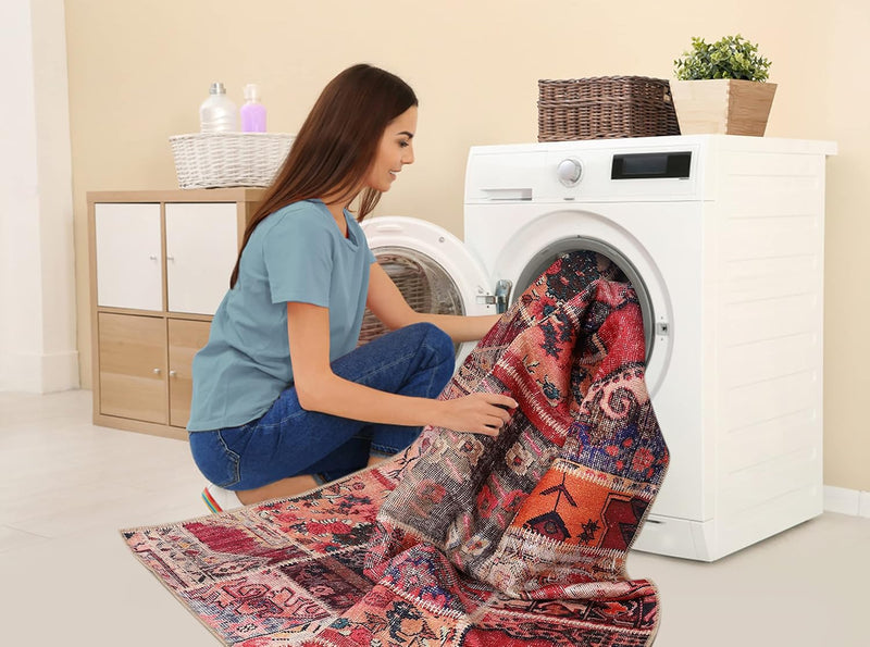 Washable Area Rugs for Living Room Traditional Carpet