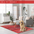 Washable Area Rugs for Living Room Traditional Flatweave