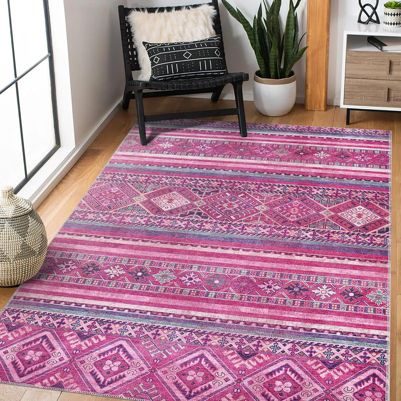 Washable Area Rugs for Living Room Traditional Carpet