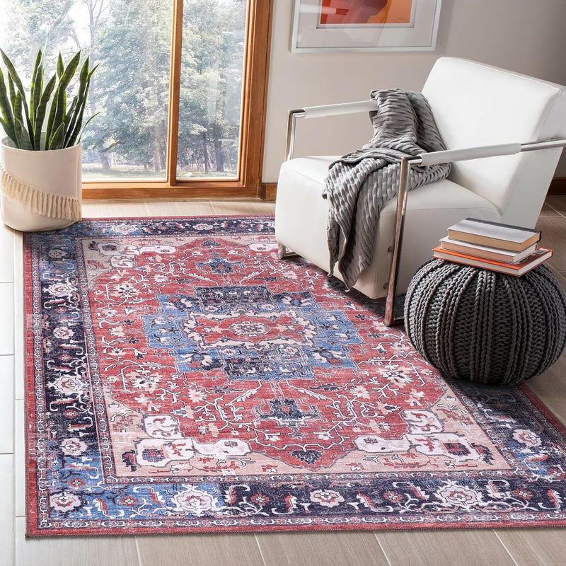 Washable Area Rugs for Living Room Traditional Carpet