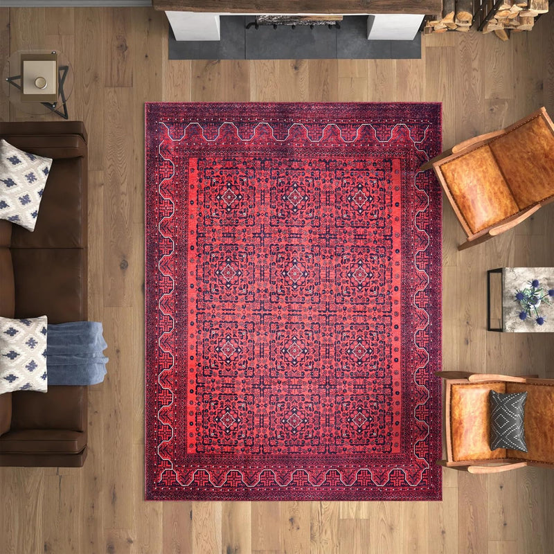 Washable Area Rugs for Living Room Traditional Carpet