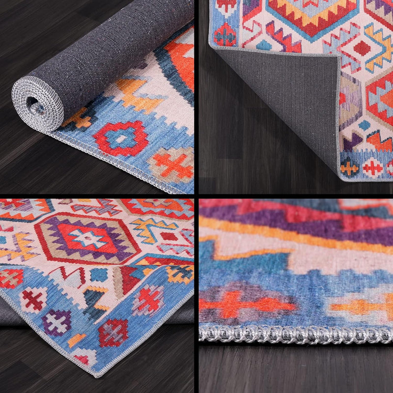 Washable Area Rugs for Living Room Traditional Carpet